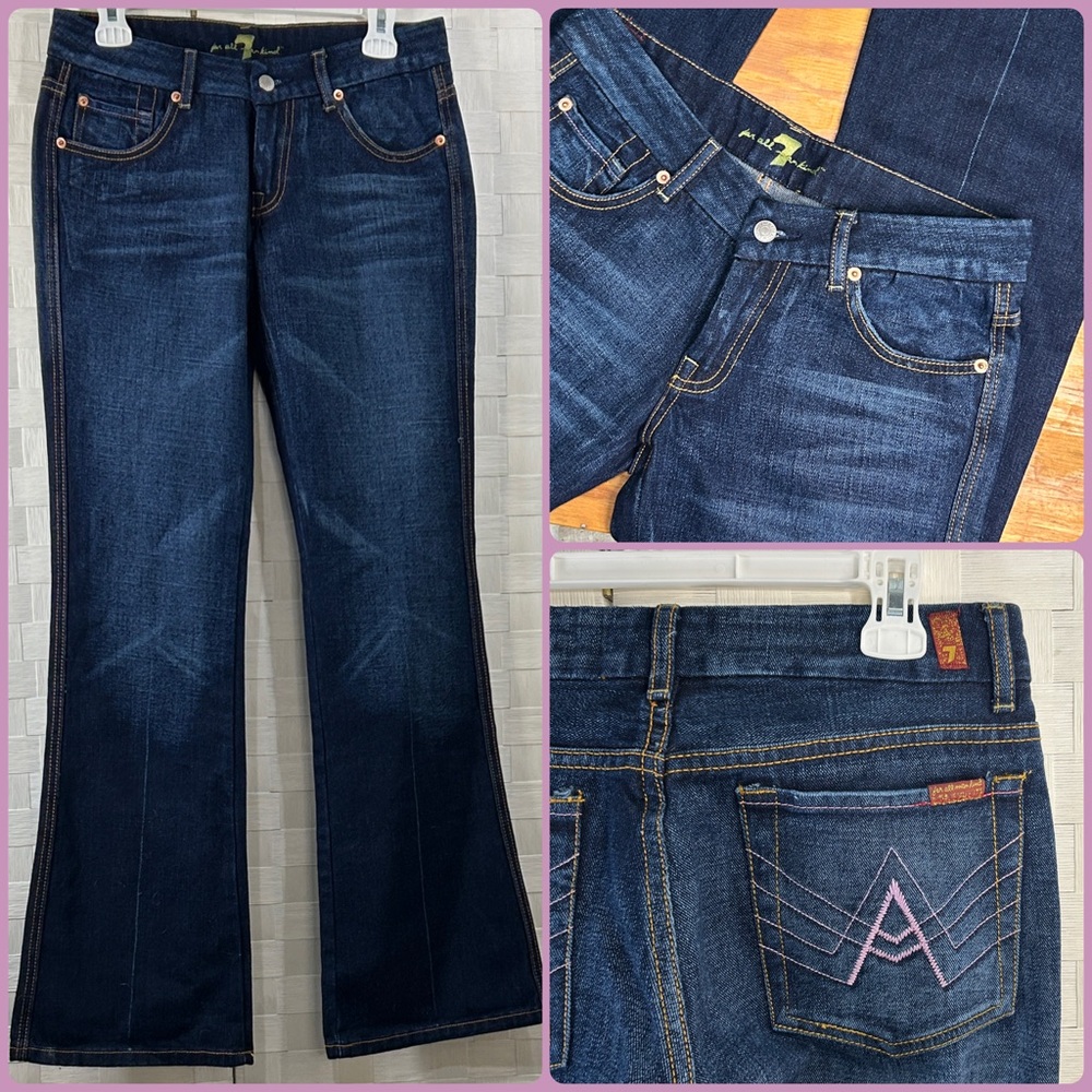 7 for all Mankind- Dark Indigo Flare Women's Jeans